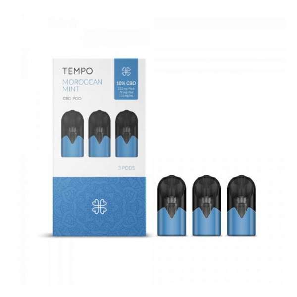 TEMPO POD AU CBD PACK DE 3 DOSETTES TEMPO - 10% CBD - MENTHE MAROCAINE