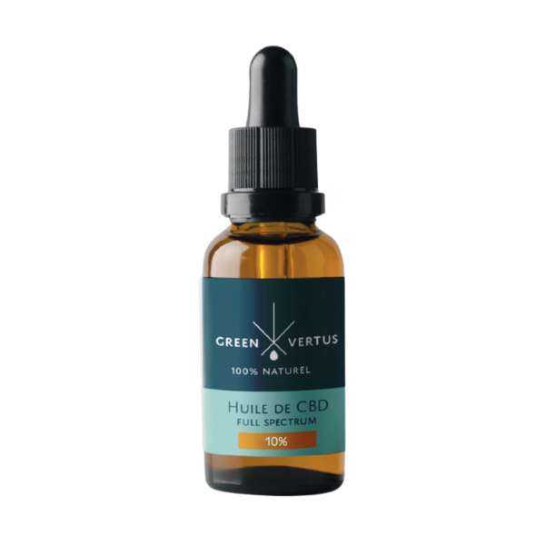 Huile de CBD BIO full spectrum 10% Green Vertus Huile de CBD BIO full spectrum 10% Green Vertus