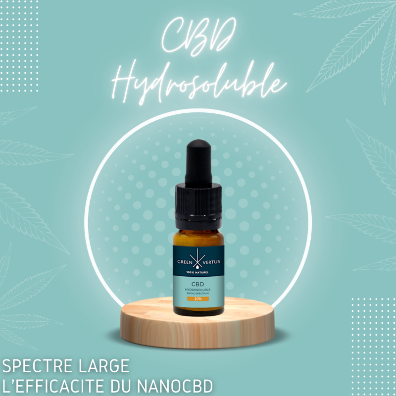 CBD Hydrosoluble Chanvre Bio Spectre Large Green Vertus CBD Hydrosoluble Chanvre Bio Spectre Large Green Vertus