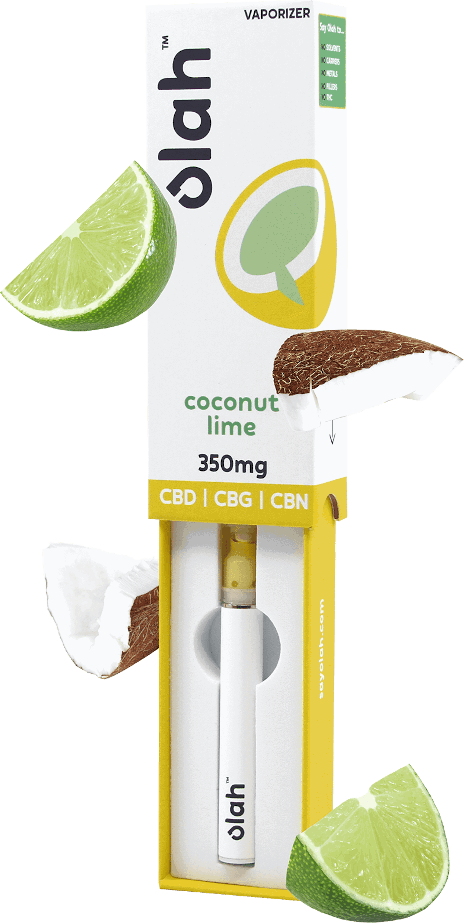Vape pen jetable Olah CBD e-liquide Coconut Lime Vape pen jetable Olah CBD e-liquide Coconut Lime