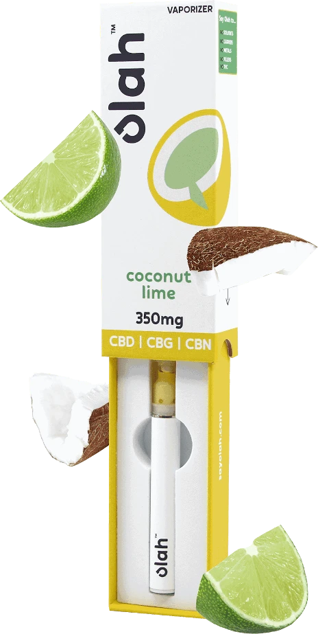 Vape pen jetable Olah CBD e-liquide Coconut Lime